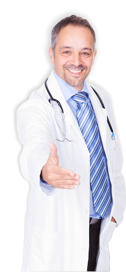 Doctor smiling with stethoscope